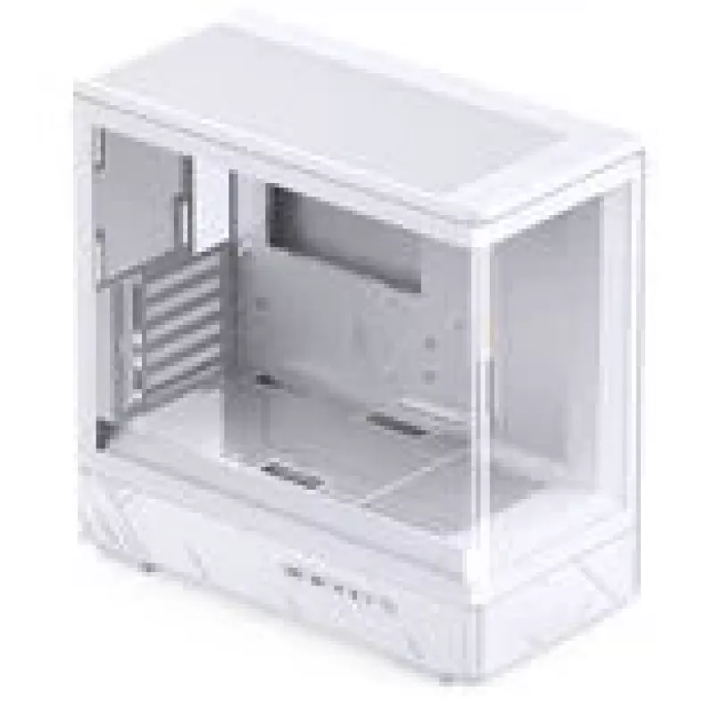 Jonsbo D200 valge mATX mid-torn korpus karastatud klaasi ja Mini Temp ekraaniga