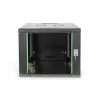 DIGITUS Professional Unique DN-19 09U-6/6-SW - kapp - võrgukapp - sobib seinale paigaldamiseks - must, RAL 9005 - 9U - 48,3 cm (19) (DN-19 09U-6/6-SW)
