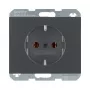 Pistikupesa Type F berker 47157006, 16 A, 250 V, antratsiit, termoplastist korpus