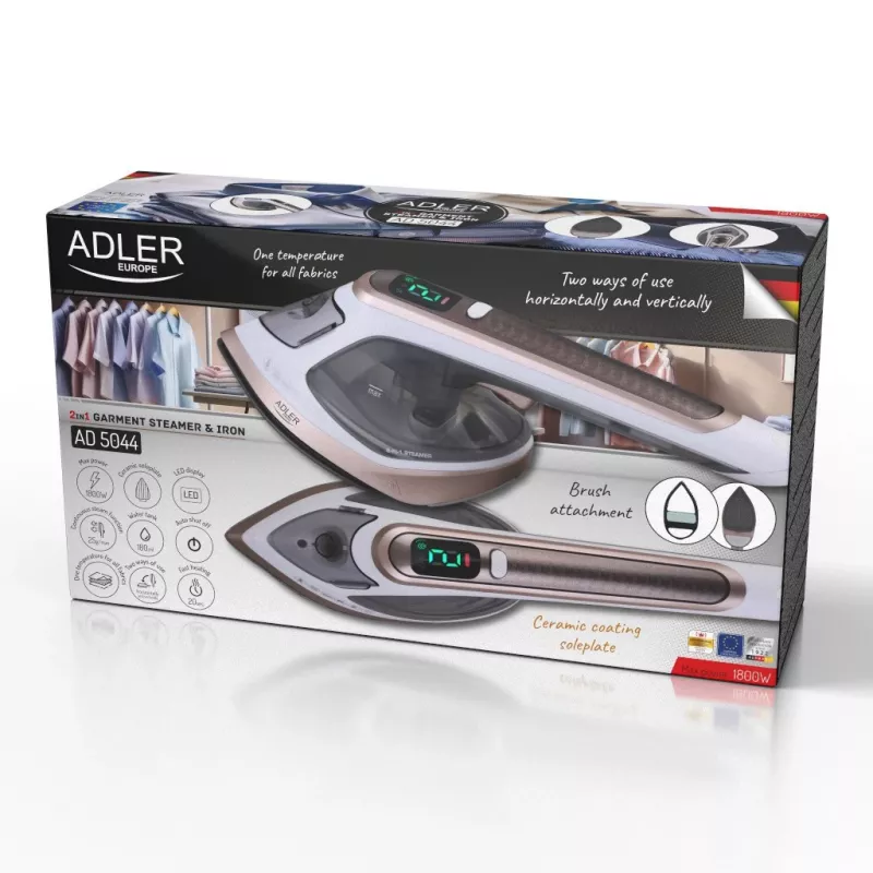 Riideauruti ja triikraud Adler AD 5044 — 1400 W, 0,18 L veepaak