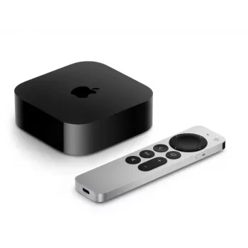 Apple TV 4K Must Hõbedane 128 GB Wi-Fi Ethernet A15 Protsessor