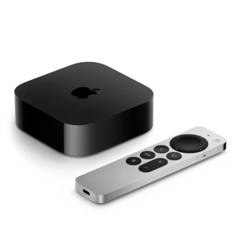 Apple TV 4K Must Hõbedane 128 GB Wi-Fi Ethernet A15 Protsessor