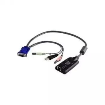 ATEN USB-VGA–Cat5e/6 KVM-adapterkaabel (protsessorimoodul), heli ja virtuaalmeedia toega