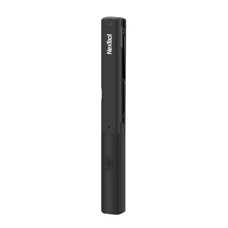 Mitmeotstarbeline taskulambi-pliiats Nextool NE20026 — LED 50 lm, 90 min tööaeg, roostevaba teras nuga, käärid, USB-C, alumiinium, 125×15 mm, 38 g