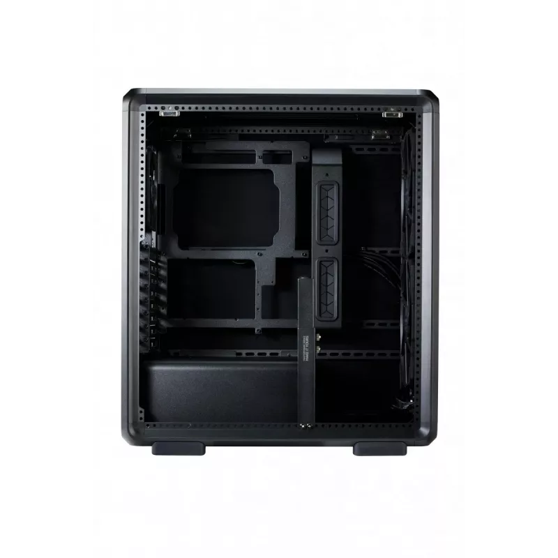 PC Midi Tower Cooler Master MasterFrame 500 Mesh — must, läbipaistva küljeaknaga, toetab ATX/EATX, 2x200 mm esi-, 1x120 mm tagaventilaator