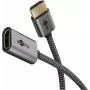 Ülikiire HDMI-Flexiadapter, kaabel must/kuldne