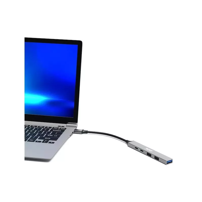 USB-Jaotur Port Designs 900163 USB-C 5000 Mbit/s Hõbedane