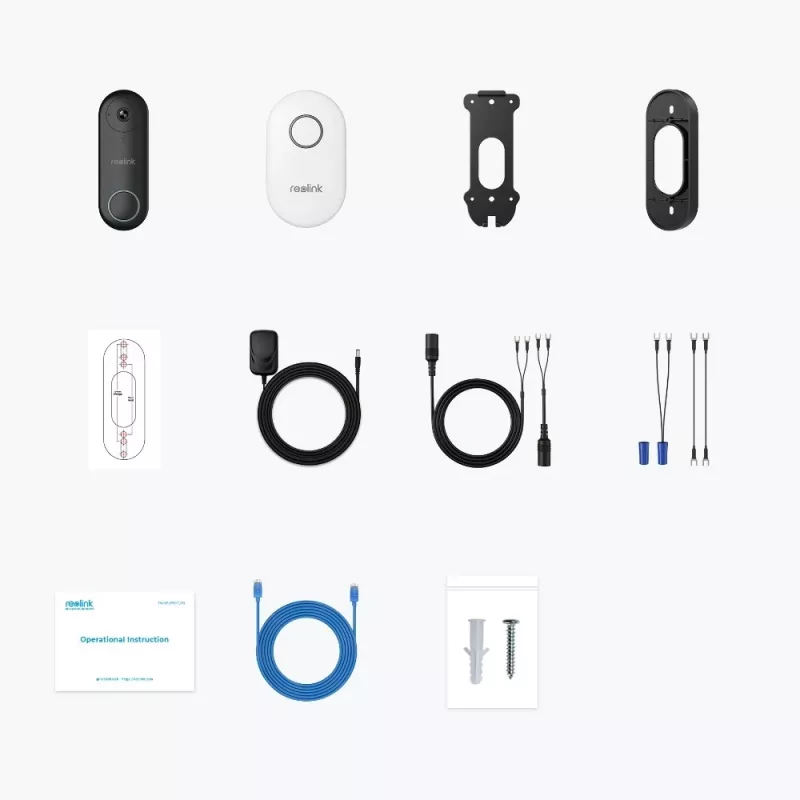 Reolink D340W Video Doorbell 5MP Wi-Fi Person Detection Two-Way Audio