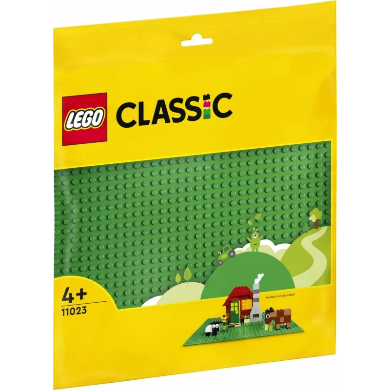 LEGO 11023 Classic Roheline Alusplaat Ruut 32x32 Nuppu Ehitusmuru Alus Ehitamiseks ja Väljapanekuks Komplekt