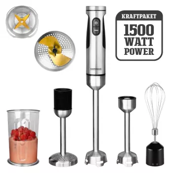 Sukelmikser Gastroback Powermix Stabmixer Professional 1500 W roostevaba teras