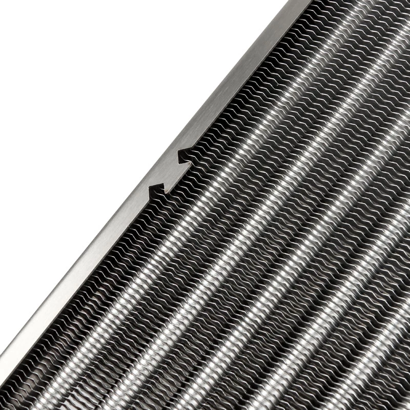 Radiaatoriplokk Aqua-Computer 33705 — Alumiinium/Vask/Roostevaba teras, 320×140×40 mm, hall/hõbedane