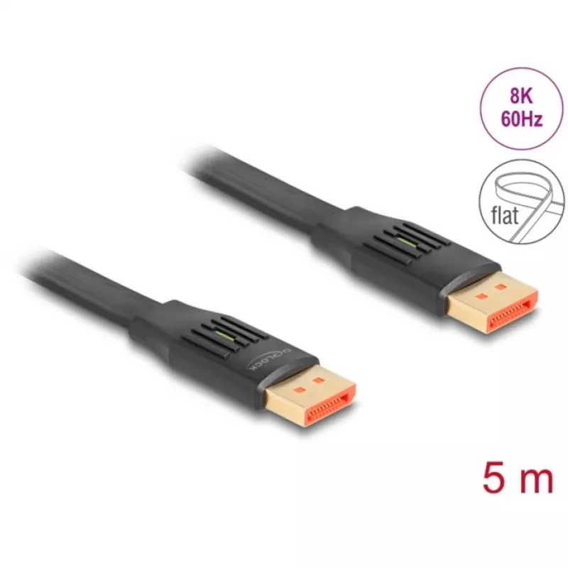 DeLOCK DisplayPort lame lintkaabel 8K 60 Hz 5 m