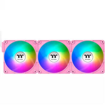 Thermaltake CT120 EX ARGB 120mm Roosa 3-Pack Korpusventilaatorid
