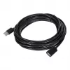 USB-pikenduskaabel Unitek Y‑C418GBK 5 m USB A USB A USB 2.0, must