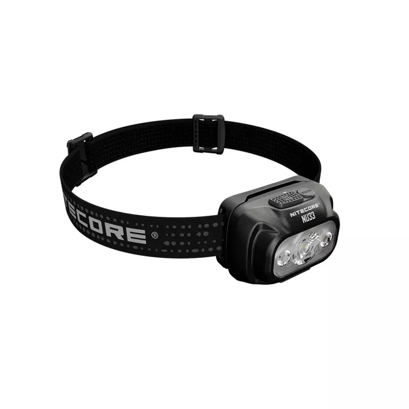 Peavõrulamp Nitecore NU33, must, 3 LED-i, 700 lm, alumiinium, USB-laetav, IP66