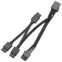 Signaalijagaja kaabel ek water blocks EK-Loop OmniLink D-RGB 10cm Must, 1-2 D-RGB jaotur