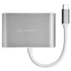 Väline videoadapter SILVERSTONE EP16 USB-C 3.1 koos HDMI ja VGA väljunditega
