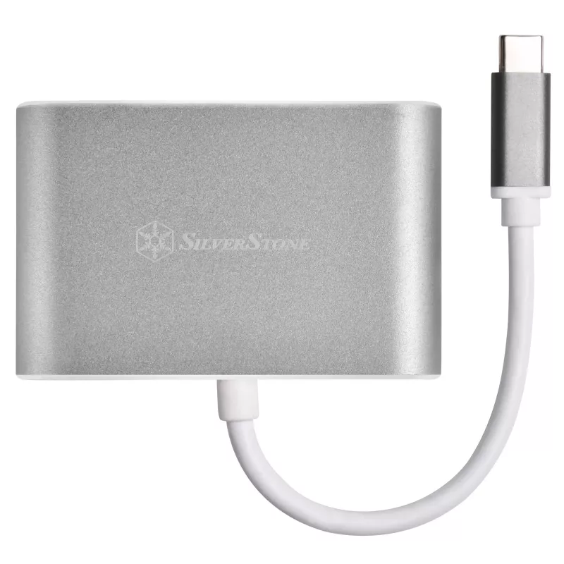Väline videoadapter SILVERSTONE EP16 USB-C 3.1 koos HDMI ja VGA väljunditega
