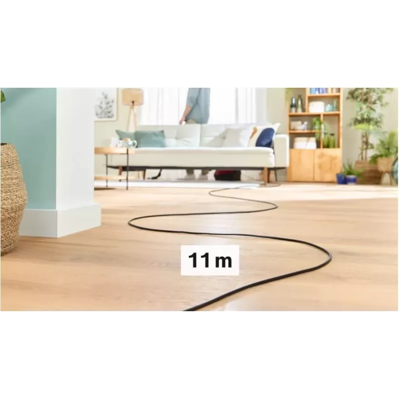 Tolmuimeja Bosch BGB 41RD3H — 600 W, 4 L tolmukott, HEPA filter, 11 m tööraadius, teleskooptoru, punane