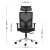 Kontori pöördtool mark adler Manager 3.3 Must — ergonoomiline disain, pöördalus