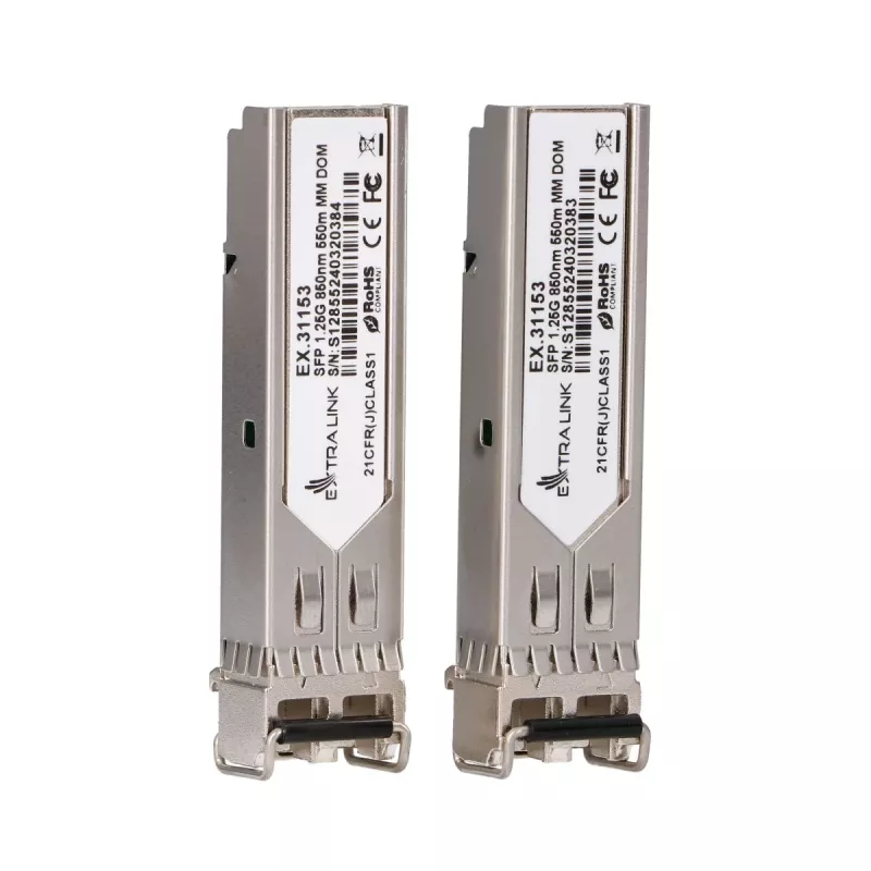 SFP-moodul Extralink 1,25 Gbps LC/UPC 850 nm 550 m multirežiim (2-pakk)
