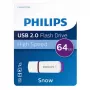 Philips FM64FD70B USB-mälupulk 64 GB USB tüüp-A 2.0 lilla, valge