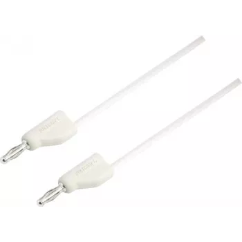 VOLTCRAFT Test Lead [Pistik 4 mm - Pistik 4 mm] 0,25 m Valge MSB-300 (MSB-300-0.25-WS)