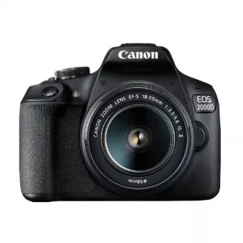 Canon EOS 2000D BK 18-55 IS II EU26 peegelkaamera komplekt 24,1 MP CMOS 6000 x 4000 pikslit Must