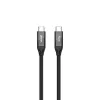 USB-C kaabel Unitek C14100ABK01-2M — 2 m, 100 W toiteedastus, 40 Gbps andmeedastus