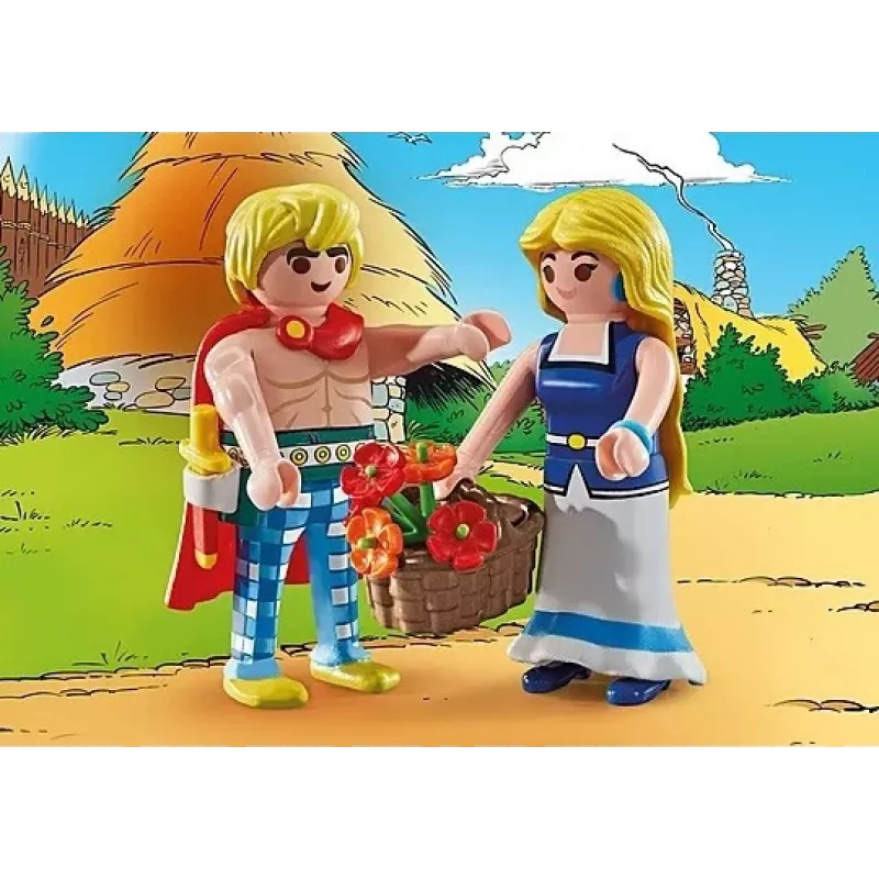 PLAYMOBIL | Asterix | Tragicomix ja Falbala | Armastatud paar Asterixi universumist | Mänguasi lastele alates 5. eluaastast | 71544