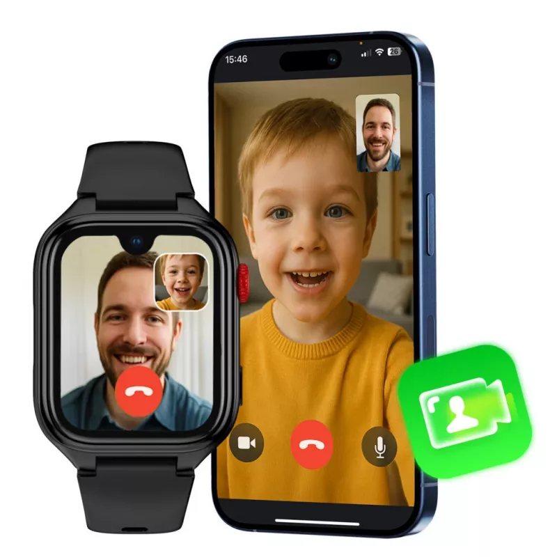 Nutikell Stelio ST-SWJ102-BK Junior Pro AI 4G must – laste kantav seade 4G-ühendusega