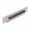 Fiiberoptiline patch-paneel DeLOCK 10 tolli 12 porti SC Simplex Violetne 1U Hall
