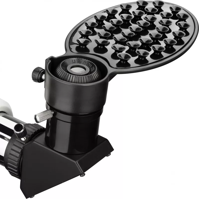 Bresser Optics CLASSIC 70/350 Refraktor 140x Must, Valge