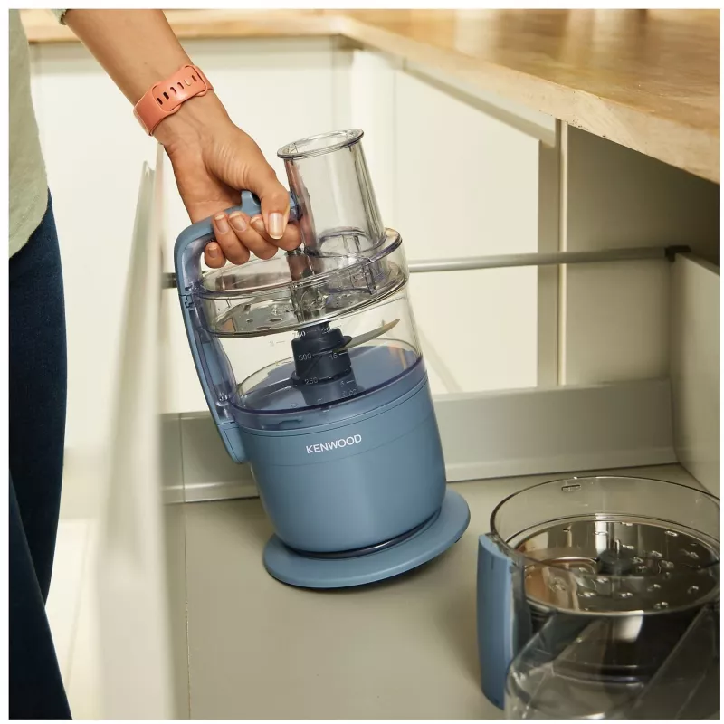 Köögikombain Kenwood FDP23.140GY MultiPro Go — kompaktne kaasaskantav hakkija, hall
