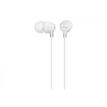 Sony MDR-EX15LP, juhtmega, 8 - 22000 Hz, Muusika, 3 g, Kõrvaklapid, Valge