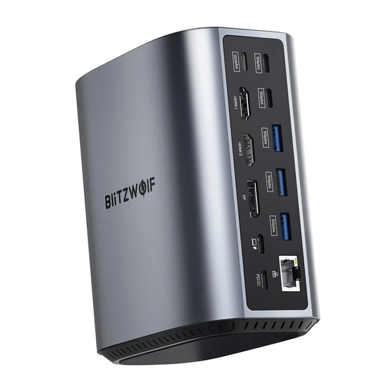 Dokkimisjaam BlitzWolf BW-TH15 17in1 — 2x HDMI, DisplayPort, 4x USB-C
