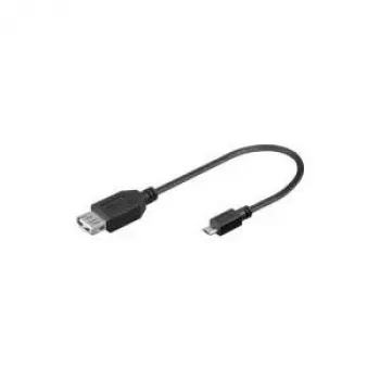 Wentronic Goobay USB 2.0 Hi-Speed Adapter, 0,2 m - USB 2.0-pistikupesa (tüüp A) > USB 2.0 micro-pistik (tüüp B) (95194)
