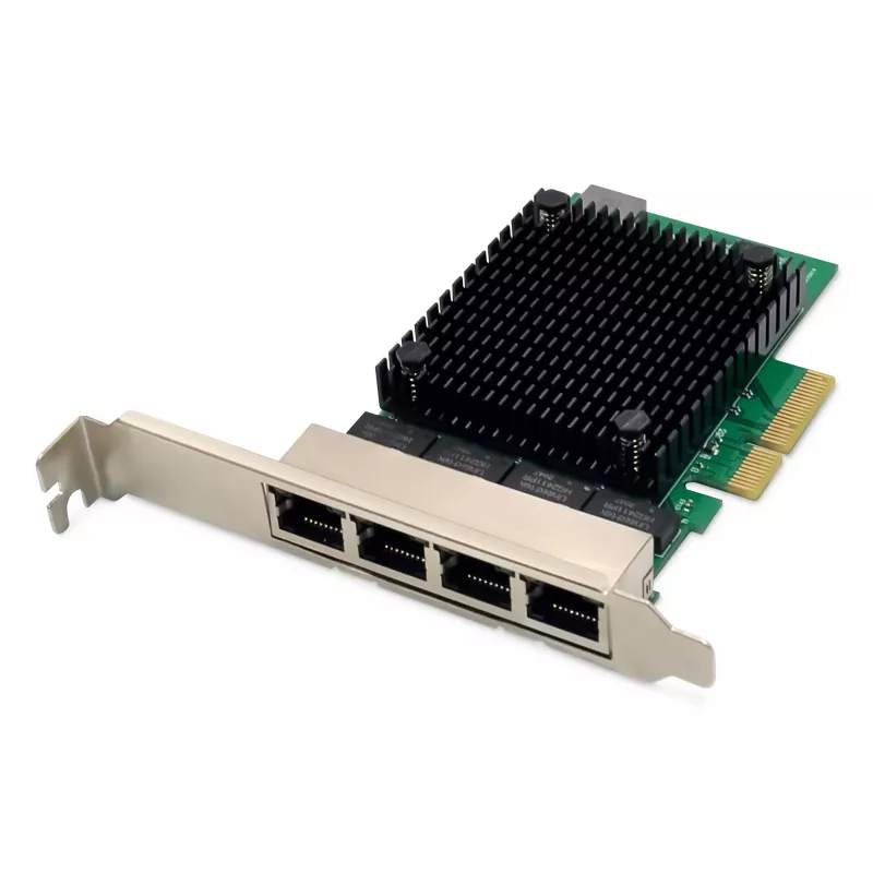 Digitus 4 pordiga 2,5 Gigabit Ethernet võrgukaart PCI Express Realteki kiibistikuga