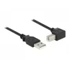 USB-kaabel DeLOCK 0,5 m USB 2.0-A USB 2.0-B Must