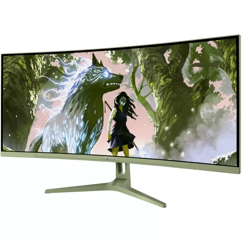 Kumer arvutimonitor Arozzi Nova 34 tolli (86,4 cm) 3440×1440 21:9 LED 1 ms Roheline