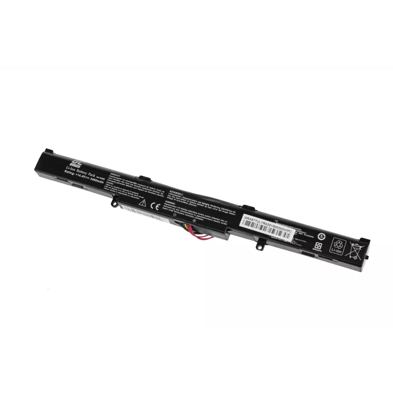 roheline Cell AS77ULTRA aku ASUS A450 A550 F550 K550 R510 X450 X550 jaoks