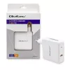 Qoltec GaN laadija FAST 108W | 5-20V | 3-4.7A | USB C | Valge