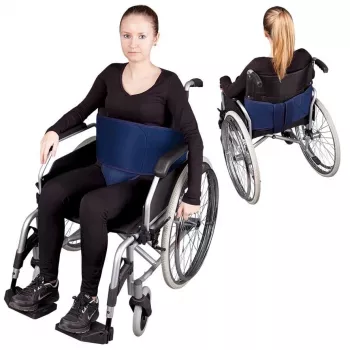 Ratastooli stabiilsusrihm Aston SECUBACK III reguleeritav turvaline istuvus pikkus 150 cm laius 200 mm