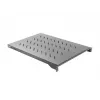 Rack shelf LANBERG AK-1010-B for 19 inch cabinets, 1U, 482.6×750×45 mm, max load 15 kg, Must