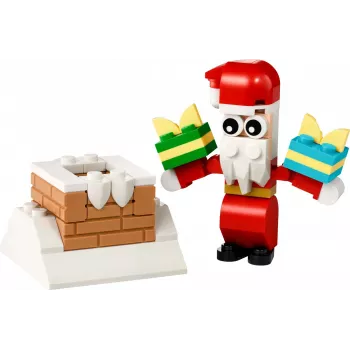 Ehitusmänguasi LEGO Jõuluvana korstna polükott 30692 – väike hooajaline ehituskomplekt