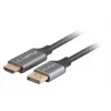 Lanberg CA-DPHD-20CU-0018-BK videokaabli adapter 1.8 m DisplayPort HDMI Type A (Standard) Must, Hõbedane