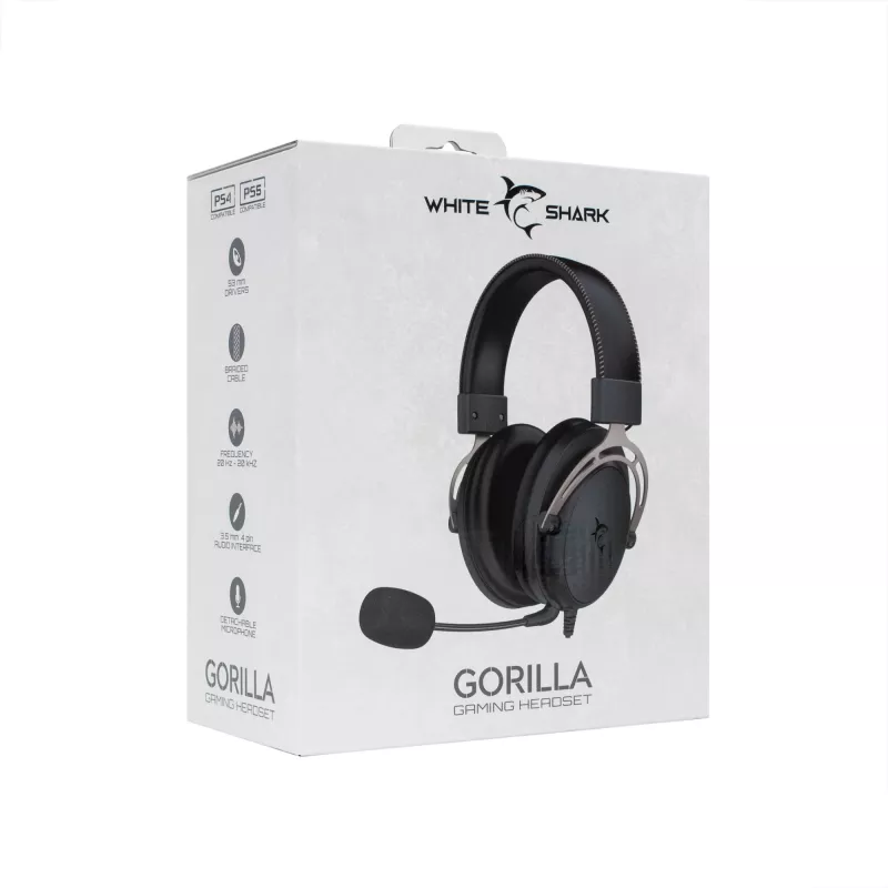 Kõrvaklapid White Shark GH-2341 Gorilla must/hall