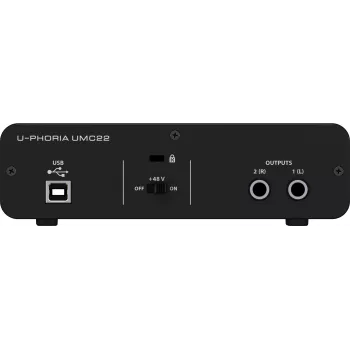 Behringer UMC22 lisamuusikaseade kontserdi-/stuudioeelvõimendi