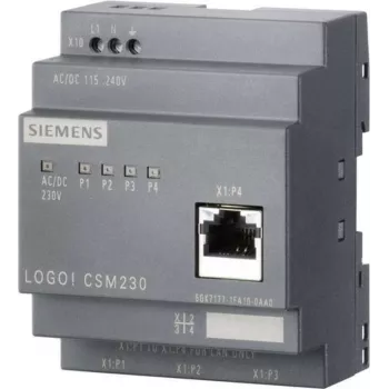 Siemens LOGO CSM12/24 - Hall - 0,1 Gbit/s - Juhtmega - 10/100Base-T(X) - 12 - 24 V - 190 g (6GK7177-1MA20-0AA0)