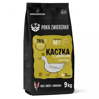 PAKA ZWIERZAKA Partii kõrvitsaga M - kuiv koeratoit - 9kg